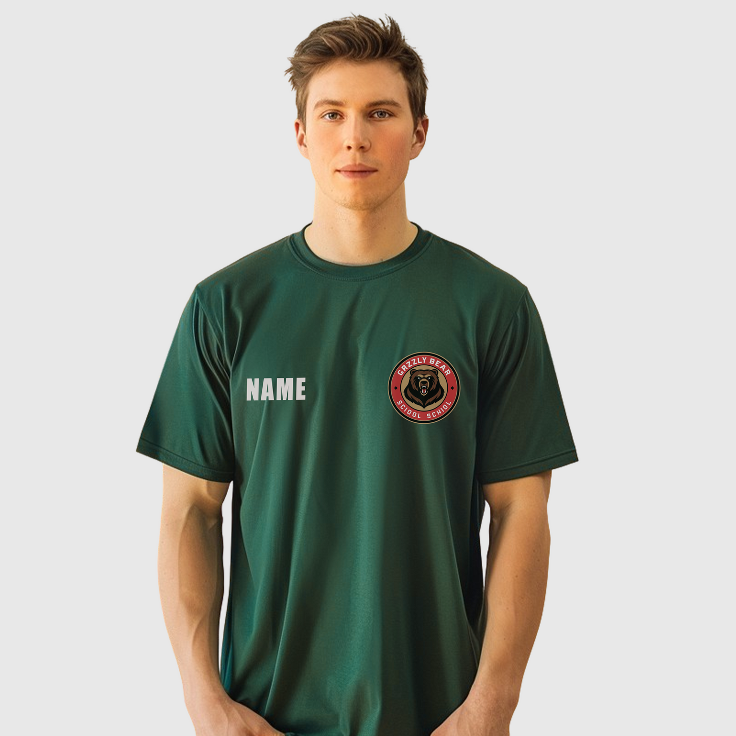 Classic Forest Green Microfiber T-Shirt