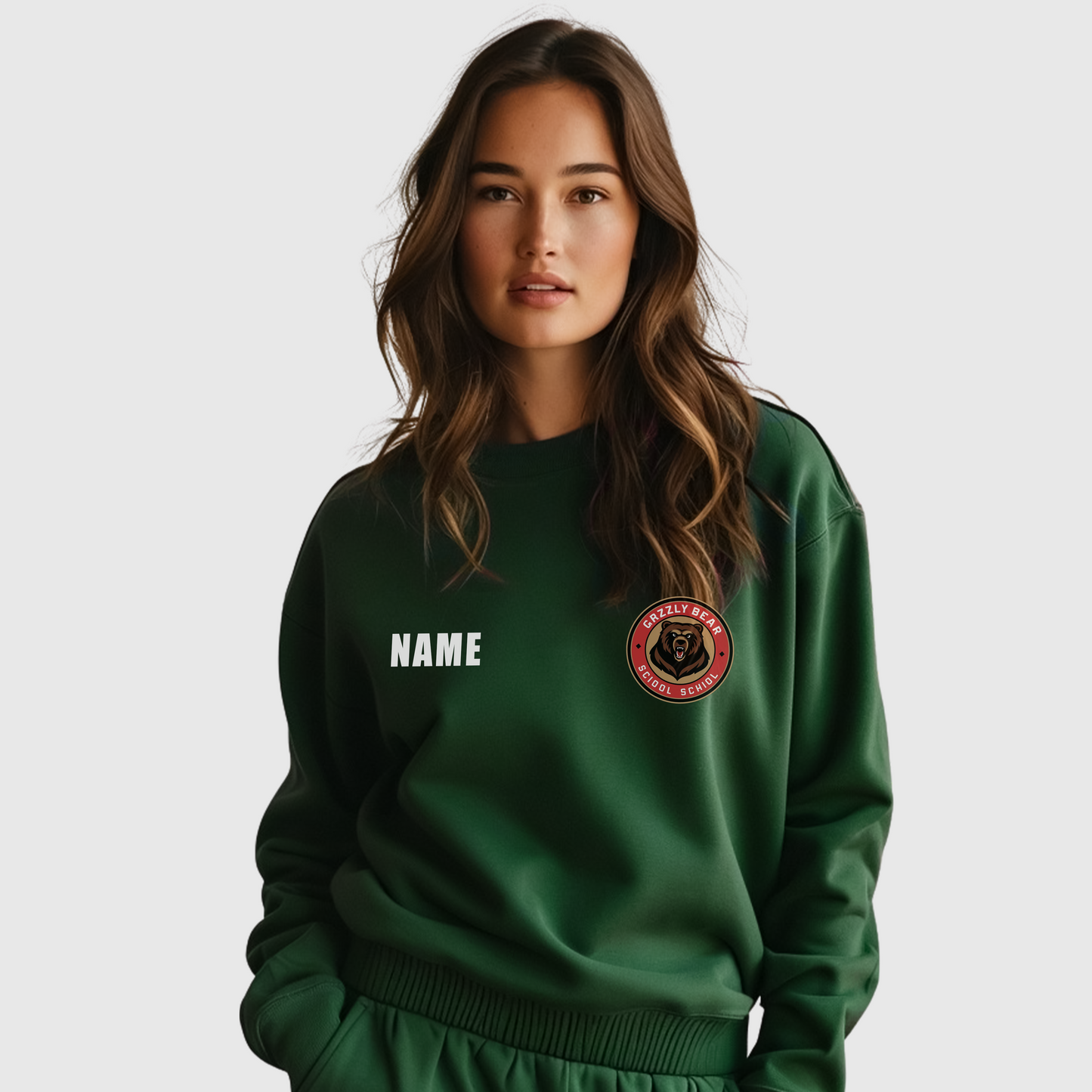 Classic Forest Green Crewneck Sweater