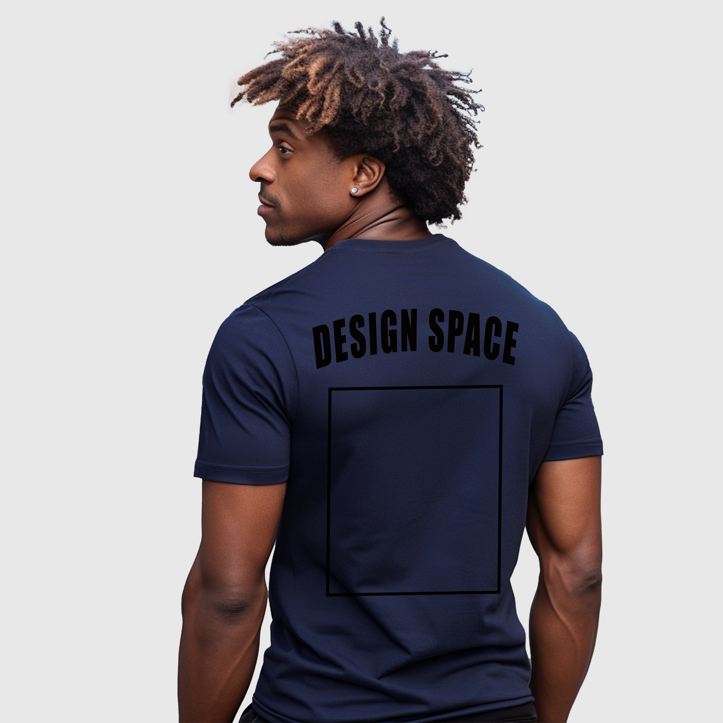 Classic Navy Blue Microfiber T-Shirt